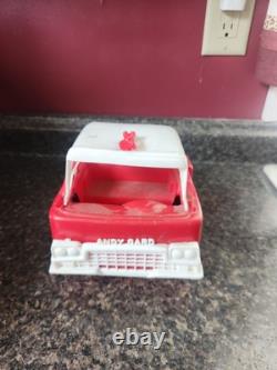Vintage Andy Gard Auto Hauler Trailer Truck Plastic Toy Car With Trucks
