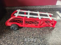 Vintage Andy Gard Auto Hauler Trailer Truck Plastic Toy Car With Trucks