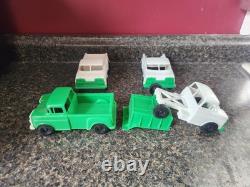 Vintage Andy Gard Auto Hauler Trailer Truck Plastic Toy Car With Trucks