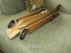 Vintage Antique 1929 Kingsbury Toys The Golden Arrow Speed Record Windup Car Toy