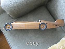 Vintage Antique 1929 Kingsbury Toys The Golden Arrow Speed Record Windup Car Toy