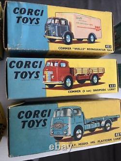 Vintage Antique Corgi Lesney Dinky Toys lot Of 8 Empty Box Boxes Only