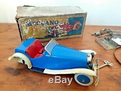 Vintage Antique Meccano Non Constructor Two Seater Clockwork Sports Car Toy Box