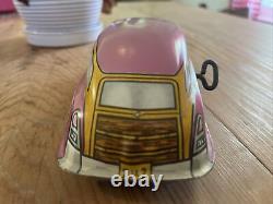 Vintage Antique Metal Wind Up Car Louis MARX Toys In The USA Works Great