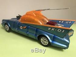 Vintage Aoshin Asc Japan Battery Tin Toy Space Patrol Xx-01 Batmobile Car Rare