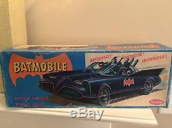 Vintage Aoshin Batmobile Tin Car In Original Box