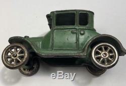 Vintage Arcade Cast Iron Green 5 Model T Coupe Toy Car 1920s FREE SHIPPING