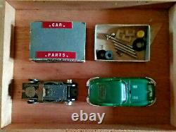 Vintage Aurora Green Jaguar HO Scale Slot Car & Parts Box From My Childhood Toys