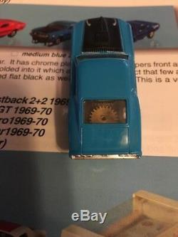 Vintage Aurora Thunderjet 1969 Ford Mustang Mach 1 Blue HO Slot Car MINT Rare