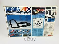 Vintage Aurora Tomy AFX Midnight Racers Boxed Retro Slot Car Set + 2 Extra Cars