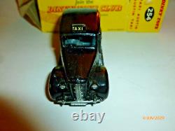 Vintage Austin Fx3 Taxi Meccano Dinky Toys 254 Mini Car 1/45 Original Box MINT