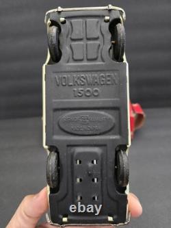 Vintage BANDAI Volkswagen 1500 Sedan Friction Japan Tin Car With Box- HTF