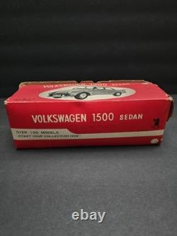 Vintage BANDAI Volkswagen 1500 Sedan Friction Japan Tin Car With Box- HTF