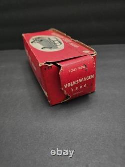 Vintage BANDAI Volkswagen 1500 Sedan Friction Japan Tin Car With Box- HTF