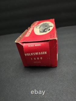 Vintage BANDAI Volkswagen 1500 Sedan Friction Japan Tin Car With Box- HTF