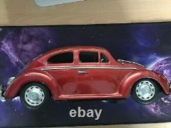 Vintage BC Bandai VW Volkswagen Beetle Tin Toy Japan Large Fully Working