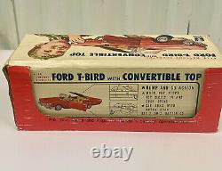 Vintage Bandai 60's Ford Thunderbird Convertible In Box Japan Tin Battery Car