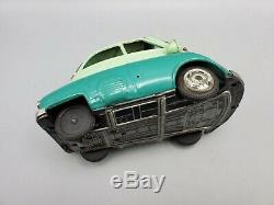 Vintage Bandai BMW Isetta 300 B-588 Tin Car Friction Toy in Green Japan