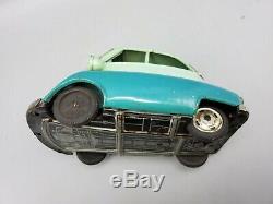 Vintage Bandai BMW Isetta 300 B-588 Tin Car Friction Toy in Green Japan