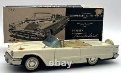 Vintage Bandai Baby Ford Thunderbird Convertible Tin Friction Toy Car Japan 777