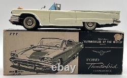 Vintage Bandai Baby Ford Thunderbird Convertible Tin Friction Toy Car Japan 777