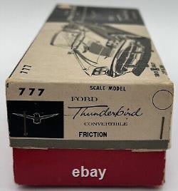 Vintage Bandai Baby Ford Thunderbird Convertible Tin Friction Toy Car Japan 777