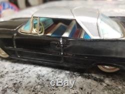 Vintage Bandai Chrysler Imperial Tin Friction Car 1958 59 Japan Rare Black Coupe