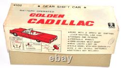 Vintage Bandai Tin 1966 Cadillac Red Japan 1960s Battery Car Works Rare Boxed JP