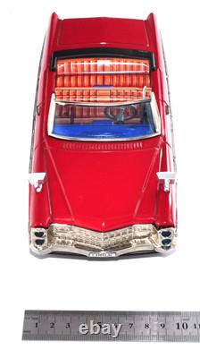 Vintage Bandai Tin 1966 Cadillac Red Japan 1960s Battery Car Works Rare Boxed JP