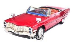 Vintage Bandai Tin 1966 Cadillac Red Japan 1960s Battery Car Works Rare Boxed JP