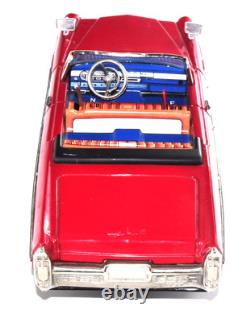 Vintage Bandai Tin 1966 Cadillac Red Japan 1960s Battery Car Works Rare Boxed JP Vintage Bandai Tin 1966 Cadillac Red Japan 1960s Battery Car Works Rare Boxed JP