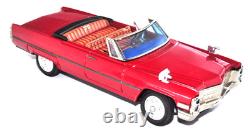 Vintage Bandai Tin 1966 Cadillac Red Japan 1960s Battery Car Works Rare Boxed JP