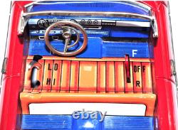 Vintage Bandai Tin 1966 Cadillac Red Japan 1960s Battery Car Works Rare Boxed JP