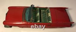 Vintage Bandai Tin Friction 1959 Convertible Cadillac Japan Toy Car 11