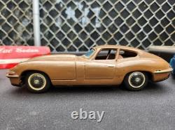 Vintage Bandai Tin Toy Car Lot Friction Cadillac Jaguar Beetle 3