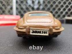 Vintage Bandai Tin Toy Car Lot Friction Cadillac Jaguar Beetle 3