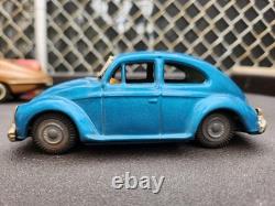 Vintage Bandai Tin Toy Car Lot Friction Cadillac Jaguar Beetle 3