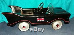 Vintage Batman 1966 Batmobile Custom Metal Pedal Car Tri-ang Rare Ooak