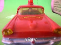 Vintage Batman Batmobile Rare Friction Red Car Toy Bakelite