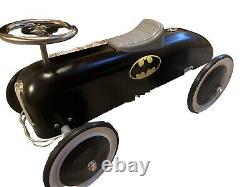 Vintage Batman Ride On Vehicle Car Kids Pottery Barn Metal Body & Frame RARE