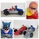 Vintage Batman & Robin Batmobile 70's Blow Mold Toys Cars 16 2pcs