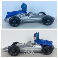 Vintage Batman & Robin Batmobile 70's Blow Mold Toys Cars 16 2pcs