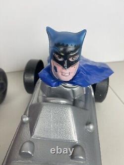 Vintage Batman & Robin Batmobile 70's Blow Mold Toys Cars 16 2pcs