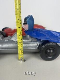 Vintage Batman & Robin Batmobile 70's Blow Mold Toys Cars 16 2pcs