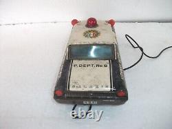 Vintage Battery Highway Patrol Galaxie Car Litho Tin Toy, Japan