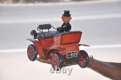 Vintage Battery No. 901 Litho Car Colorful Tin Toy, Japan