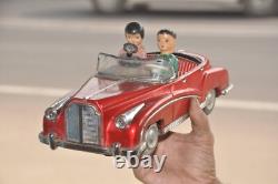 Vintage Battery Red Litho Car Fine Tin Toy, Japan