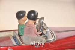 Vintage Battery Red Litho Car Fine Tin Toy, Japan