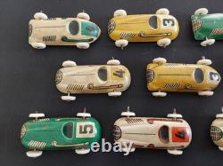 Vintage Biller Penny Tin Toy US Zone Germany Race Cars Lot of 11