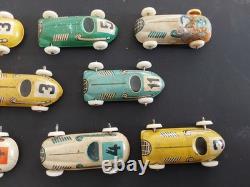 Vintage Biller Penny Tin Toy US Zone Germany Race Cars Lot of 11